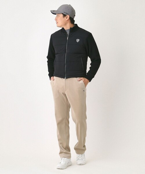 セール】ニットコンビパデットブルゾン（ブルゾン）｜adabat