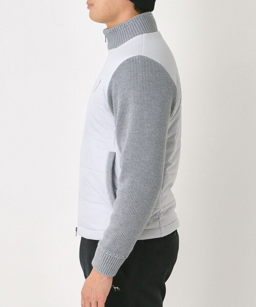 セール】ニットコンビパデットブルゾン（ブルゾン）｜adabat