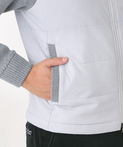 セール】ニットコンビパデットブルゾン（ブルゾン）｜adabat