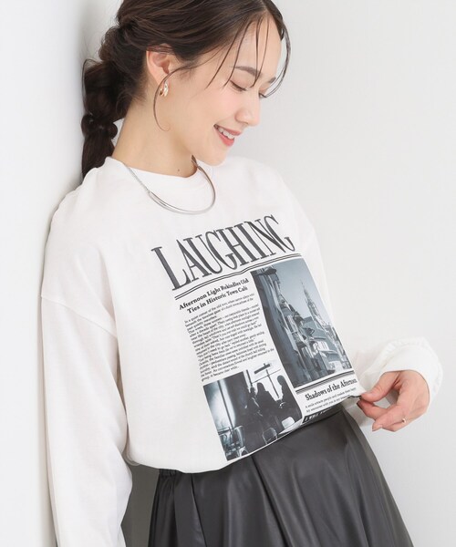 Cutie Blonde（キューティーブロンド）の「選べる3柄 刺繍アソートロンT（Tシャツ/カットソー・レディース・ホワイト系1/ピンク系3/ブラック系/ホワイト系3/ブラウン系その他2/チャコールグレー・00）」の3枚目の写真