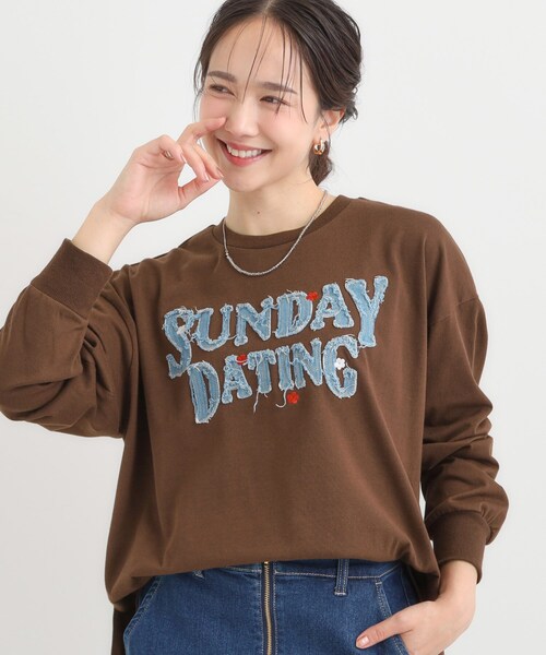 セール】刺繍アソートロンT（Tシャツ/カットソー）｜Cutie Blonde