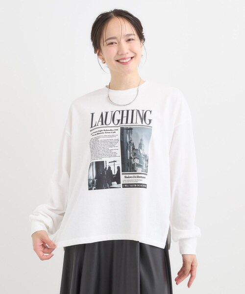 Cutie Blonde（キューティーブロンド）の「選べる3柄 刺繍アソートロンT（Tシャツ/カットソー・レディース・ホワイト系1/ピンク系3/ブラック系/ホワイト系3/ブラウン系その他2/チャコールグレー・00）」の20枚目の写真