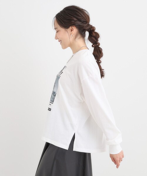 Cutie Blonde（キューティーブロンド）の「選べる3柄 刺繍アソートロンT（Tシャツ/カットソー・レディース・ホワイト系1/ピンク系3/ブラック系/ホワイト系3/ブラウン系その他2/チャコールグレー・00）」の19枚目の写真