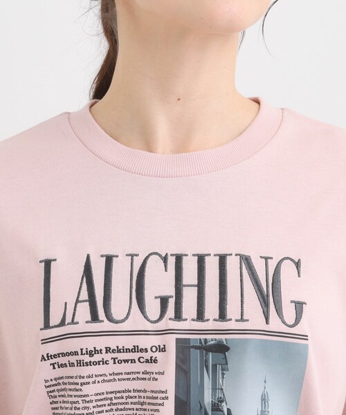 Cutie Blonde（キューティーブロンド）の「選べる3柄 刺繍アソートロンT（Tシャツ/カットソー・レディース・ホワイト系1/ピンク系3/ブラック系/ホワイト系3/ブラウン系その他2/チャコールグレー・00）」の9枚目の写真