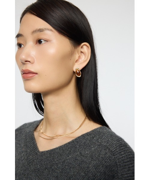 MOUSSY（マウジー）の「CLEAR MARBLE ピアス（ピアス（両耳用）・レディース・ゴールド/シルバー・FREE）」の8枚目の写真