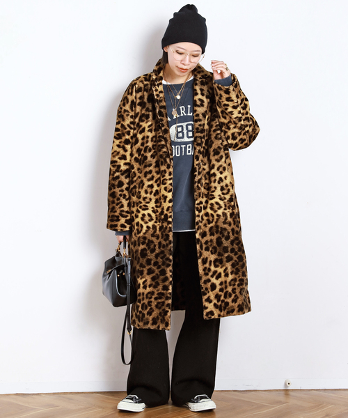 AP STUDIO（エーピーストゥディオ）の「レオパードコート（チェスターコート・レディース・キャメル・FREE）」の19枚目の写真