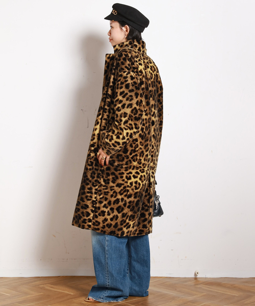 AP STUDIO（エーピーストゥディオ）の「レオパードコート（チェスターコート・レディース・キャメル・FREE）」の7枚目の写真