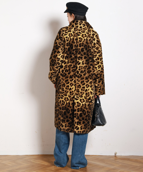 AP STUDIO（エーピーストゥディオ）の「レオパードコート（チェスターコート・レディース・キャメル・FREE）」の8枚目の写真