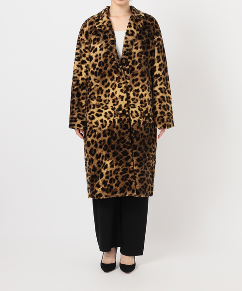 AP STUDIO（エーピーストゥディオ）の「レオパードコート（チェスターコート・レディース・キャメル・FREE）」の9枚目の写真