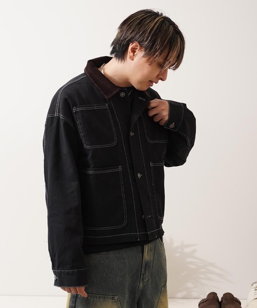 22ss LITTLEBIG カバーオール リトルビッグ LITTLEBIG 22SS デニム カバーオール ブルゾン 2025新款