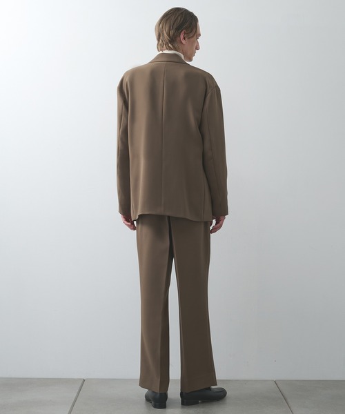 STUDIOUS（ステュディオス）の「【STUDIOUS】ドリームテックダブルジャケット（テーラードジャケット・メンズ・ブラック/モカ・1/2/3）」の18枚目の写真