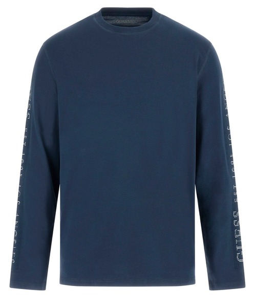 Guess(ゲス)の「Crew Neck Long Sleeves Logo Tee 長袖Tシャツ(Tシャツ/カットソー・メンズ・ホワイト/ネイビー/ブラック・SMALL/MEDIUM/LARGE/X-LARGE)」の3枚目の写真
