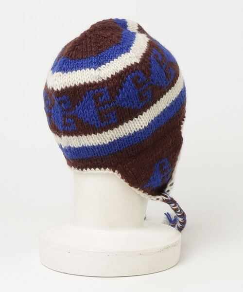 ROSE BUD（ローズバッド）の「(CREOLME)NEPAL KNIT CAP（ニットキャップ/ビーニー・レディース・オフホワイト/ブラウン・ONE SIZE）」の15枚目の写真