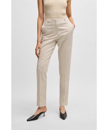 BOSS（ボス）の「リラックスフィットパンツ メランジ ストレッチファブリック（スラックス）」