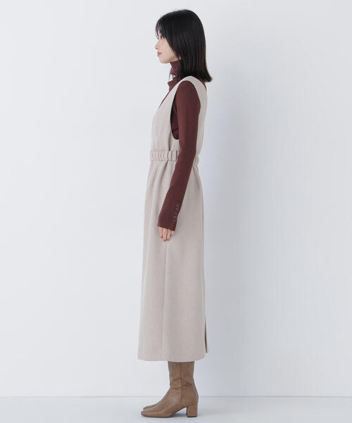 NATURAL BEAUTY BASIC(ナチュラルビューティーベーシック)の「◇ベルト付Vネックジャンスカ(ジャンパースカート・レディース・ベージュ系その他/ブラック系その他・P/S/MEDIUM/SMALL)」の21枚目の写真