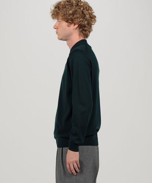 JOHN SMEDLEY TIBOR メリノウール ポロカラーニットシャツ（ニット