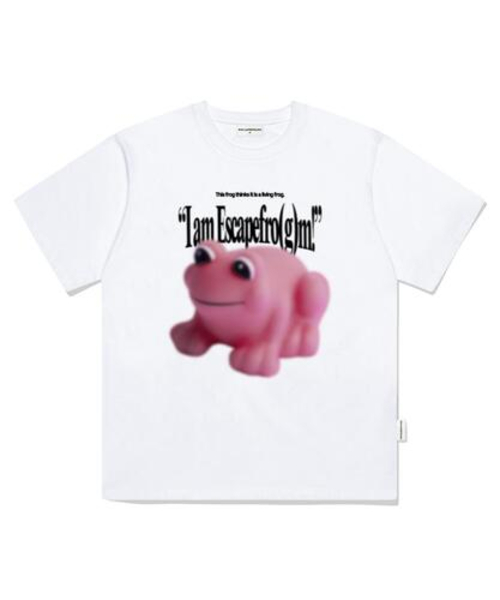 ESCAPEFROM(エスケープフロム)の「ピンクフロッグプリントオーバーサイズ半袖Tシャツホワイト(Tシャツ/カットソー・レディース・その他・MEDIUM/LARGE/SMALL)」の2枚目の写真