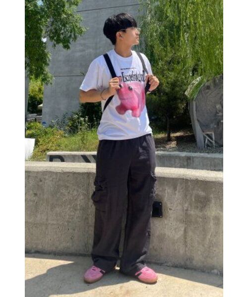 ESCAPEFROM(エスケープフロム)の「ピンクフロッグプリントオーバーサイズ半袖Tシャツホワイト(Tシャツ/カットソー・レディース・その他・MEDIUM/LARGE/SMALL)」の7枚目の写真