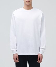 クルーネック長袖Tシャツ[ホワイト]
