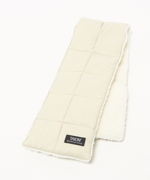TAION(タイオン)の「<TAION>マウンテン リバーシブル ダウンボア マフラー(マフラー・メンズ・ライトグレー/ネイビー/ブラック・FREE)」の7枚目の写真