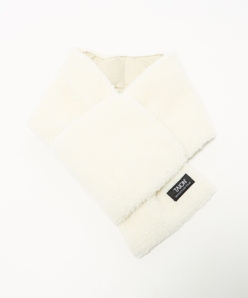 TAION(タイオン)の「<TAION>マウンテン リバーシブル ダウンボア マフラー(マフラー・メンズ・ライトグレー/ネイビー/ブラック・FREE)」の10枚目の写真