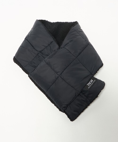 TAION(タイオン)の「<TAION>マウンテン リバーシブル ダウンボア マフラー(マフラー・メンズ・ライトグレー/ネイビー/ブラック・FREE)」の12枚目の写真