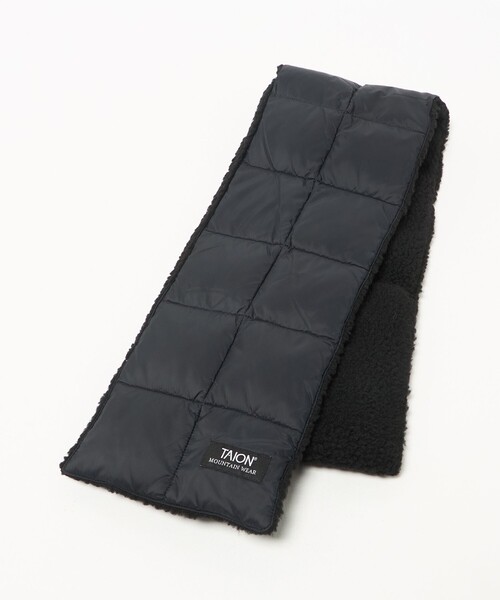 TAION(タイオン)の「<TAION>マウンテン リバーシブル ダウンボア マフラー(マフラー・メンズ・ライトグレー/ネイビー/ブラック・FREE)」の13枚目の写真