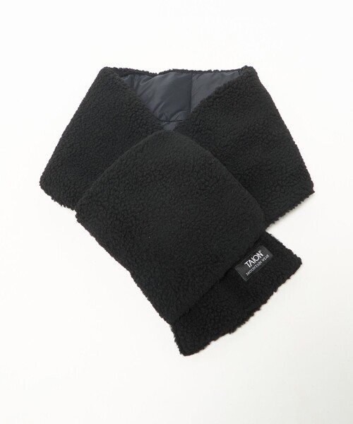 TAION(タイオン)の「<TAION>マウンテン リバーシブル ダウンボア マフラー(マフラー・メンズ・ライトグレー/ネイビー/ブラック・FREE)」の16枚目の写真