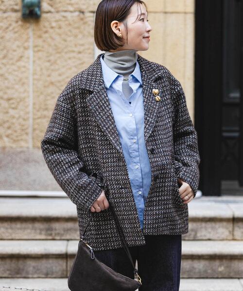 セール】F by ROSSO 『UR TECH』ミックスツイードジャコット（その他