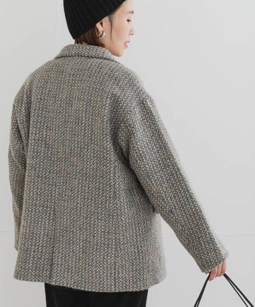 F by ROSSO（エフバイロッソ）の「F by ROSSO　『UR TECH』ミックスツイードジャコット（その他アウター・レディース・ベージュ/ブラウン・FREE）」の6枚目の写真