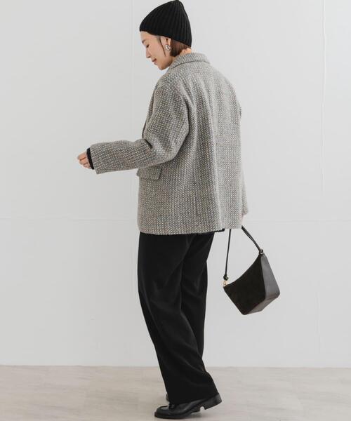 F by ROSSO（エフバイロッソ）の「F by ROSSO　『UR TECH』ミックスツイードジャコット（その他アウター・レディース・ベージュ/ブラウン・FREE）」の8枚目の写真