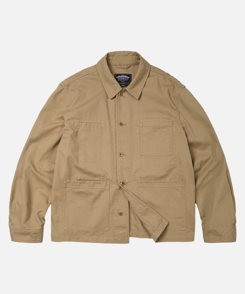 FRIZMWORKS(フリズムワークス)の「COMBINE CHORE JACKET _ BEIGE(その他アウター・メンズ・その他・X-LARGE/SMALL/MEDIUM/LARGE)」の1枚目の写真