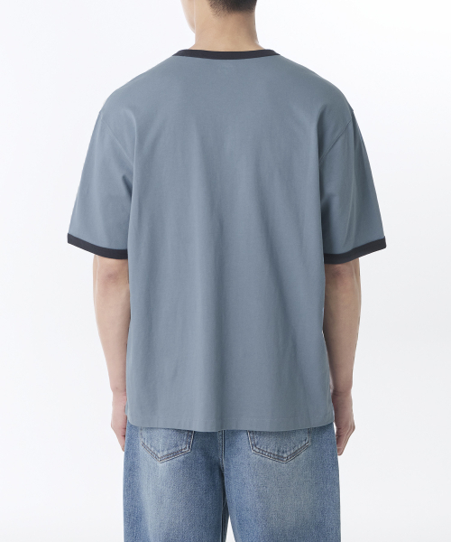 MUSINSA STANDARD（ムシンサスタンダード）の「リラックスドリンガーTシャツ [フェイドブルー]（Tシャツ/カットソー・メンズ・その他・MEDIUM/LARGE/X-LARGE/XX-LARGE/XXX-LARGE/SMALL）」の5枚目の写真