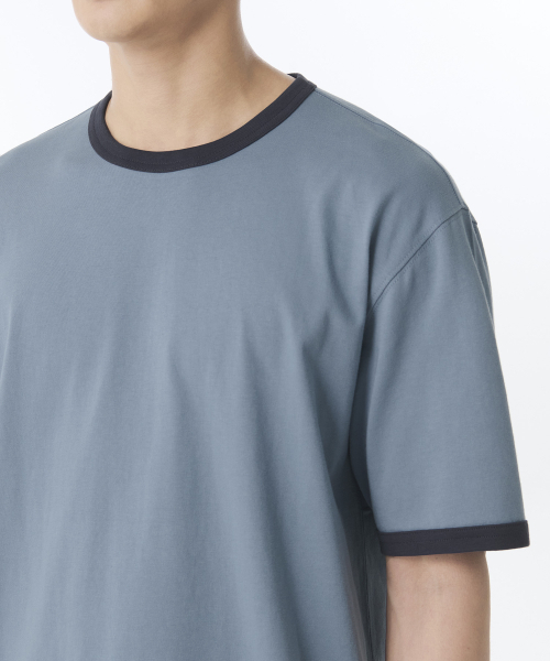 MUSINSA STANDARD（ムシンサスタンダード）の「リラックスドリンガーTシャツ [フェイドブルー]（Tシャツ/カットソー・メンズ・その他・MEDIUM/LARGE/X-LARGE/XX-LARGE/XXX-LARGE/SMALL）」の4枚目の写真