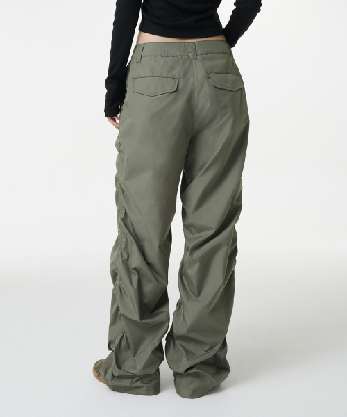 MUSINSA STANDARD WOMAN（ムシンサスタンダードウーマン）の「ウィメンズワイドシャーリングパンツ[セージ]（その他パンツ・レディース・その他・28/30/24/26）」の3枚目の写真