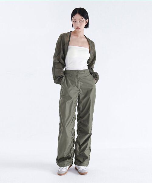 MUSINSA STANDARD WOMAN（ムシンサスタンダードウーマン）の「ウィメンズワイドシャーリングパンツ[セージ]（その他パンツ・レディース・その他・28/30/24/26）」の10枚目の写真