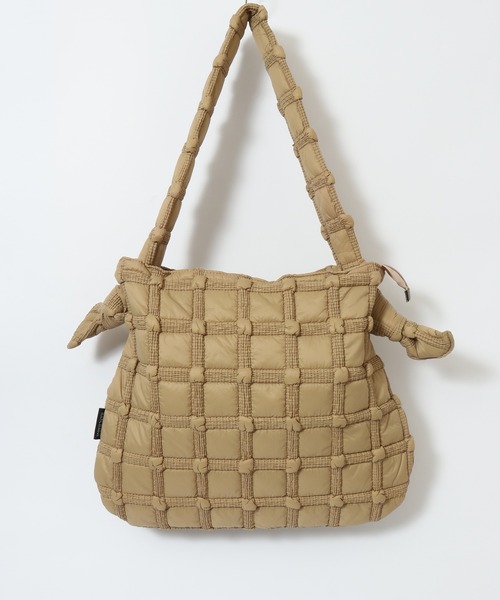 crossi(クロッシー)の「ぽこぽこプリーツショルダーバッグ(ショルダーバッグ・レディース・カーキ/グリーン/ベージュ/ブラック・FREE)」の8枚目の写真