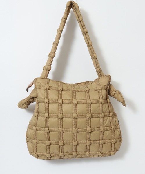 crossi(クロッシー)の「ぽこぽこプリーツショルダーバッグ(ショルダーバッグ・レディース・カーキ/グリーン/ベージュ/ブラック・FREE)」の10枚目の写真