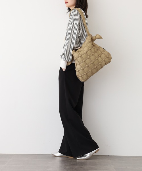 crossi(クロッシー)の「ぽこぽこプリーツショルダーバッグ(ショルダーバッグ・レディース・カーキ/グリーン/ベージュ/ブラック・FREE)」の14枚目の写真