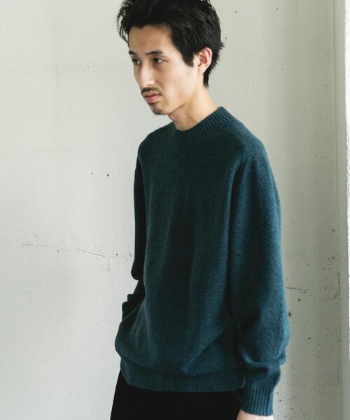 URBAN RESEARCH DOORS(アーバンリサーチドアーズ)の「ウール混もちもちハイネックニット(ニット/セーター・メンズ・チャコールグレー/ライトベージュ/イエロー/グリーン/ネイビー/ボルドー・LARGE/MEDIUM)」の19枚目の写真
