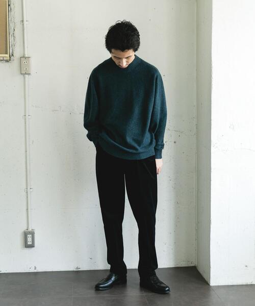 URBAN RESEARCH DOORS(アーバンリサーチドアーズ)の「ウール混もちもちハイネックニット(ニット/セーター・メンズ・チャコールグレー/ライトベージュ/イエロー/グリーン/ネイビー/ボルドー・LARGE/MEDIUM)」の10枚目の写真