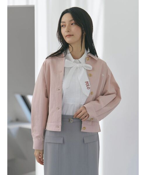 POLO BCS(ポロ ビーシーエス)の「【POLO BCSコラボ】カーブフォルムブルゾン(ブルゾン・レディース・インディゴブルー/ピンク/アイボリー・MEDIUM)」の20枚目の写真