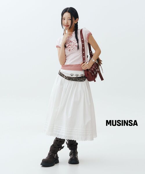 BLACKPURPLE（ブラックパープル）の「ラスクストラップスラウチドブーツ Rusk Strap Slouched Boots_ブリックブラウン（ブーツ・レディース・その他・24cm/25cm/23cm）」の5枚目の写真