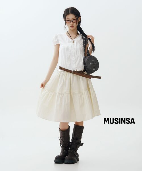BLACKPURPLE（ブラックパープル）の「ラスクストラップスラウチドブーツ Rusk Strap Slouched Boots_ブリックブラウン（ブーツ・レディース・その他・24cm/25cm/23cm）」の4枚目の写真
