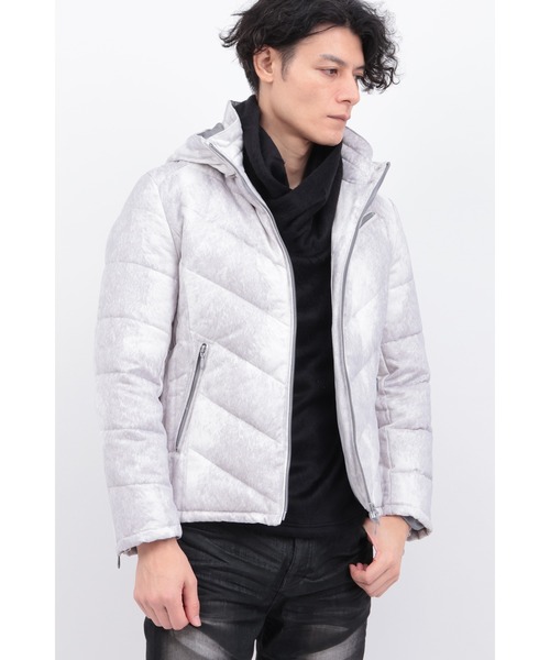 TORNADO MART（トルネードマート）の「T/Cｽｴｰﾄﾞﾀﾞｳﾝﾌﾞﾙｿﾞﾝ（ダウンジャケット/コート・メンズ・オフホワイト/クリーム/ブルー・M/L/LL/XXL）」の2枚目の写真