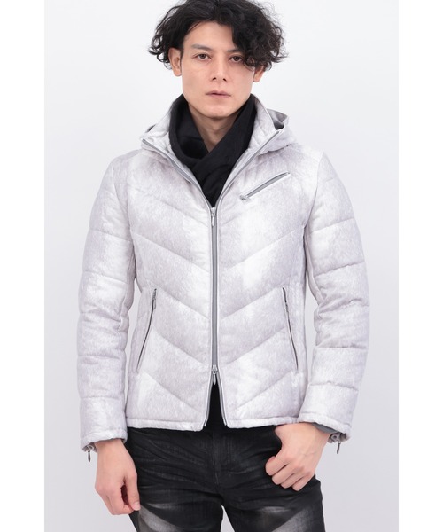 TORNADO MART（トルネードマート）の「T/Cｽｴｰﾄﾞﾀﾞｳﾝﾌﾞﾙｿﾞﾝ（ダウンジャケット/コート・メンズ・オフホワイト/クリーム/ブルー・M/L/LL/XXL）」の7枚目の写真