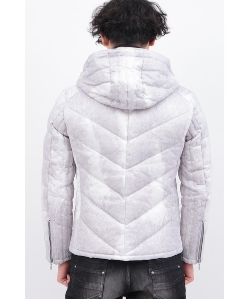 TORNADO MARTトルネードマート　スエードダウンブルゾン　グレー TORNADO MART∴T/Cスェードダウンブルゾン / TORNADO MART（トルネード