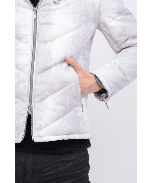 TORNADO MARTトルネードマート　スエードダウンブルゾン　グレー TORNADO MART（トルネードマート） ダウンジャケット ダウン T/C