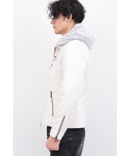 TORNADO MART（トルネードマート）の「T/Cﾏｲｸﾛﾎﾞｱｺﾝﾋﾞﾌﾞﾙｿﾞﾝ（ブルゾン・メンズ・ブラック/クリーム・M/L/LL/XXL）」の9枚目の写真