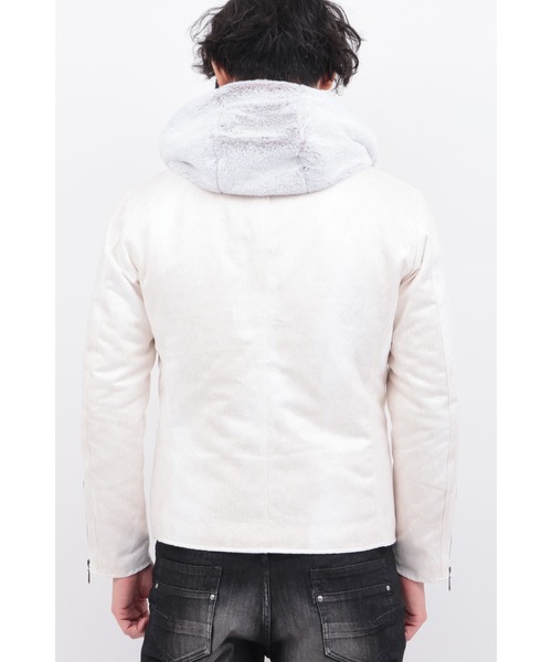 TORNADO MART（トルネードマート）の「T/Cﾏｲｸﾛﾎﾞｱｺﾝﾋﾞﾌﾞﾙｿﾞﾝ（ブルゾン・メンズ・ブラック/クリーム・M/L/LL/XXL）」の10枚目の写真